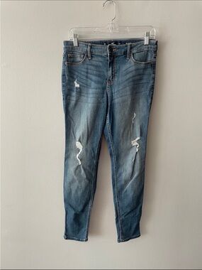 Hollister Skinny Ripped Dark-Blue Women’s Jeans